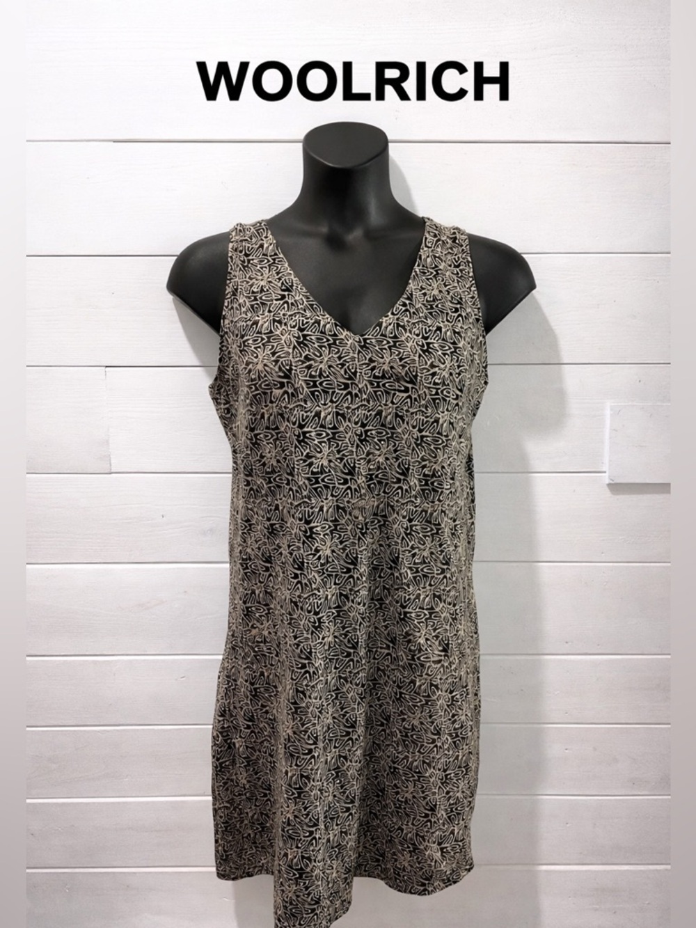 WOOLRICH – Printed Sleeveless Dress – Size L